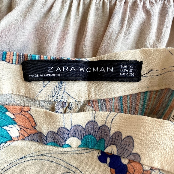Zara Print Wrap Skirt - Picture 3 of 5